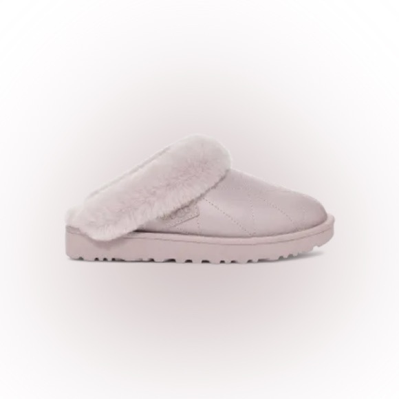 UGG | Cluggette Pearlized Slipper Leather Sheepskin Indoor Outdoor Gift New - Picture 12 of 13